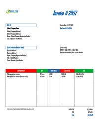 Video production invoice template Video production invoice template