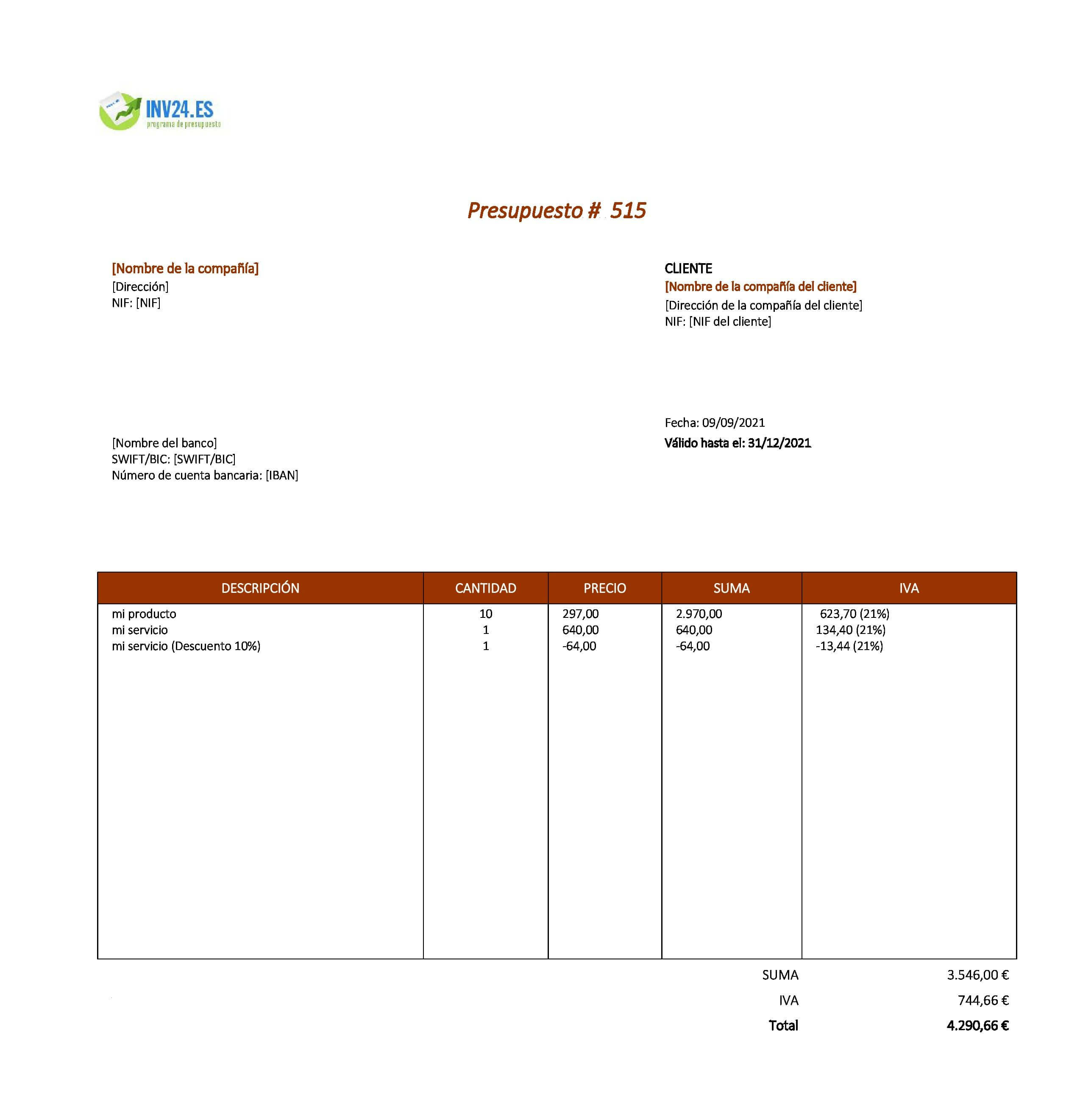 modelo de presupuesto de obra xls