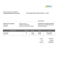 factura rectificativa ejemplo factura rectificativa ejemplo