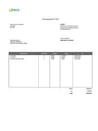 formato de presupuesto formato de presupuesto