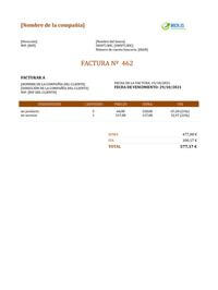 plantilla de factura doc plantilla de factura doc