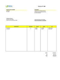 plantilla de factura IVA 21