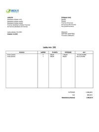 laskumalli Excel / Google Sheets