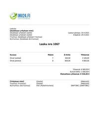 laskupohja pdf PDF