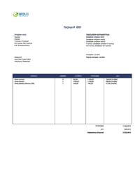 tarjouslomake malli Excel / Google Sheets