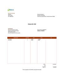 exemple de facture pour auto entrepreneur sans TVA exemple de facture pour auto entrepreneur sans TVA
