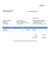 exemple de facture pour micro entreprise exemple de facture pour micro entreprise