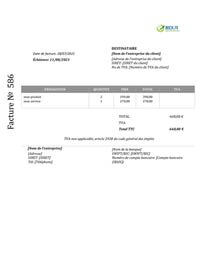 facture non assujetti tva modèle facture non assujetti tva modèle