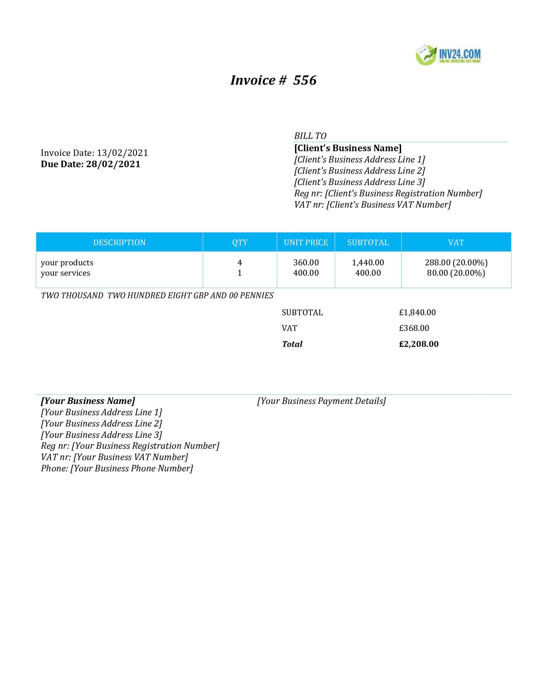 invoice format uk invoice format uk