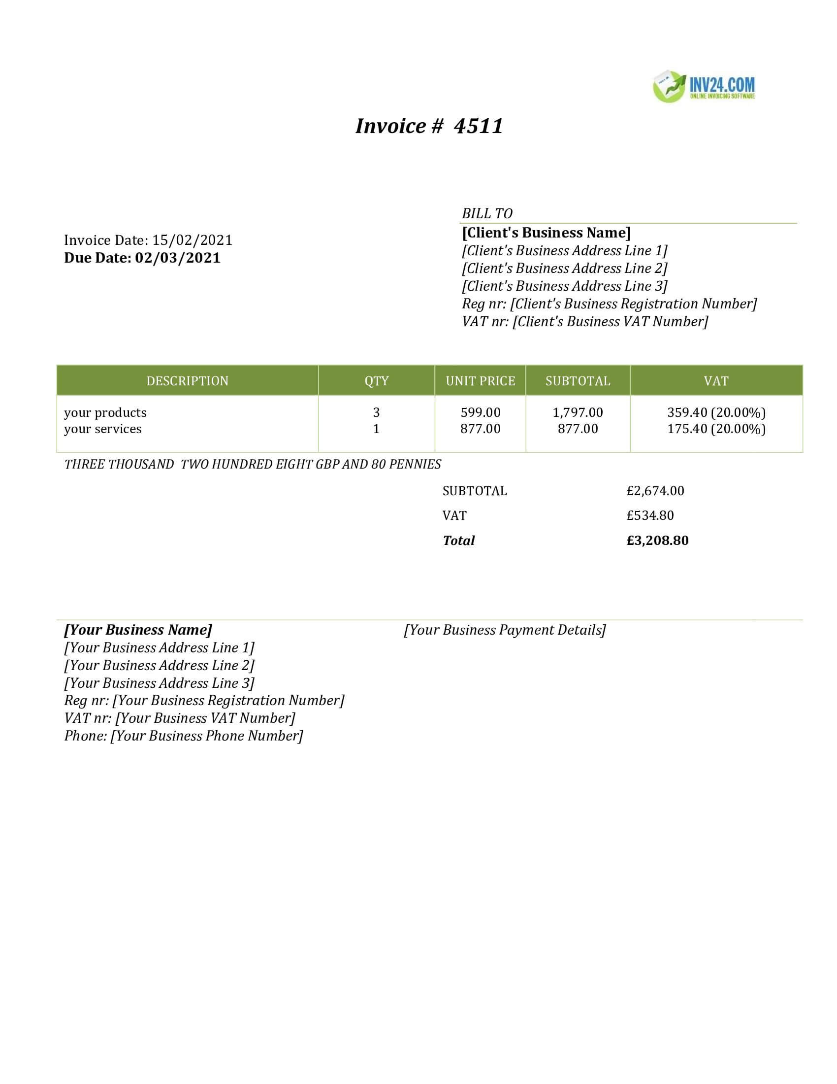sample invoice template uk sample invoice template uk