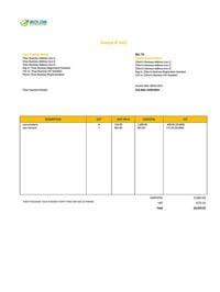 small business best invoice template uk