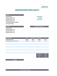 bookkeeping quote template uk