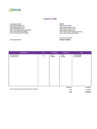editable printable car repair invoice template uk