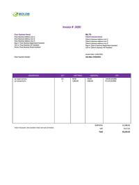 car repair invoice template uk