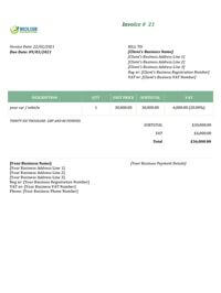 car sales invoice template uk