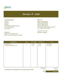 catering invoice template UK