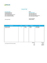 basic construction invoice template uk