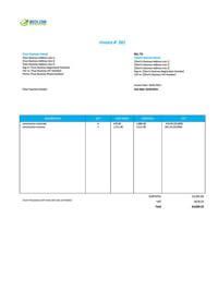 fancy construction invoice template uk