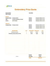 embroidery quote template uk