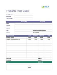 freelance quote template uk