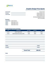 graphic design quote template uk