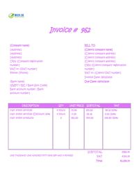 hair stylist invoice template UK hair stylist invoice template UK