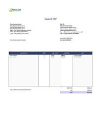 yoga limited company invoice template uk