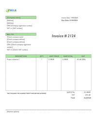 progress invoice template UK progress invoice template UK