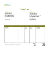 quotation template uk