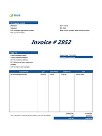 retainer invoice template UK retainer invoice template UK
