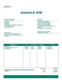 standard invoice template UK standard invoice template UK
