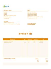 taxi invoice template UK taxi invoice template UK