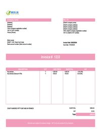 VAT reverse charge invoice example UK