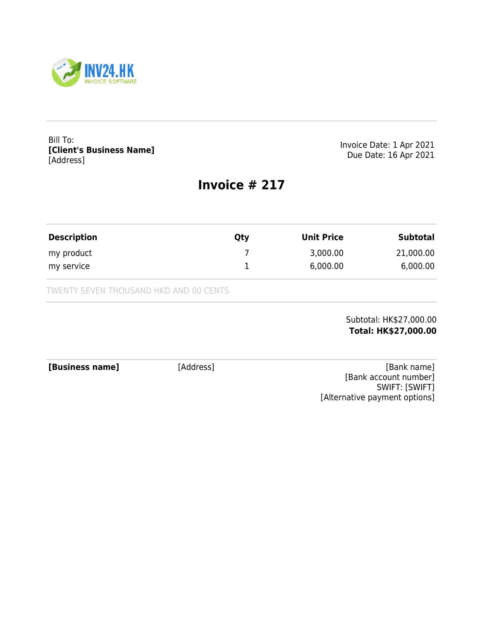 Free Invoice Maker For Hong Kong PDF Free invoice maker for hong kong pdf