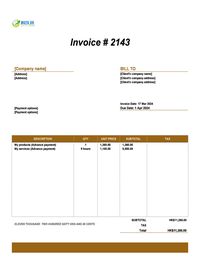 advance invoice template Hong Kong advance invoice template Hong Kong