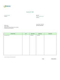 detailed catering invoice template hk