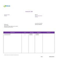 editable printable construction invoice template hk