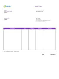 self-employed hotel invoice template hk