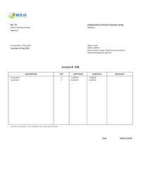 generic independent contractor invoice template hk generic independent contractor invoice template hk