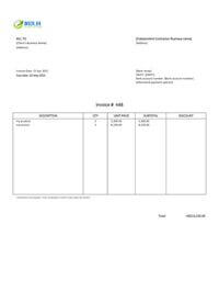 manpower consultancy independent contractor invoice template hk