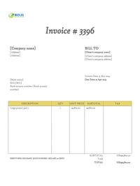 interim invoice template Hong Kong