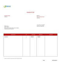 small hotel invoice form template hk