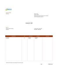 artist invoice layout hk