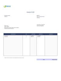 bartender invoice model hk