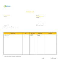 generic painting invoice template hk