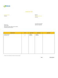 detailed painting invoice template hk