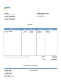 sales estimate template hk sales estimate template hk