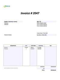 self-billing invoice template Hong Kong self-billing invoice template Hong Kong