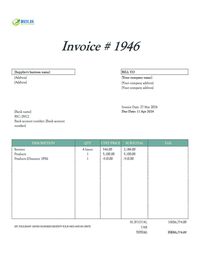 supplier invoice template Hong Kong supplier invoice template Hong Kong