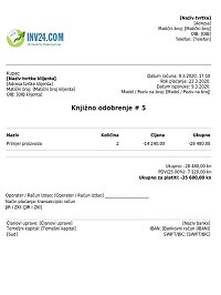 knjižno odobrenje izgled knjižno odobrenje izgled